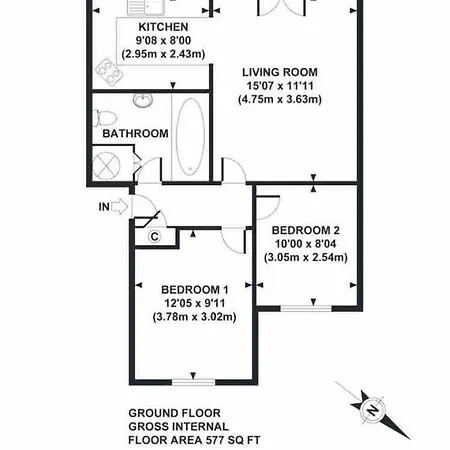 Gardenside Free Private Parking Apartmán Windermere